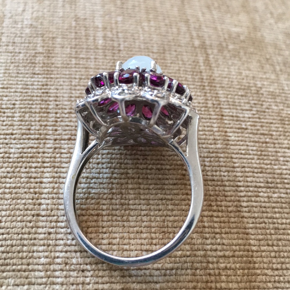 Sterling Silver And Ruby Ring - image 4